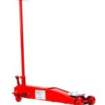 3-ton hydraulic floor jack lifting a car, professional automotive repair tool for safe and efficient vehicle maintenance