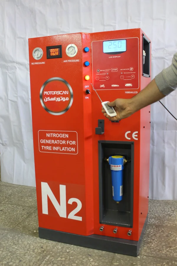 1690A LCD car nitrogen tire inflator generator for high-purity nitrogen tire inflation