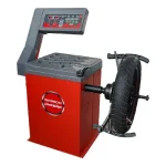 Motorcycle wheel balancer M96+ with digital display, supporting static and dynamic balancing for light and heavy motorcycles mortorscan