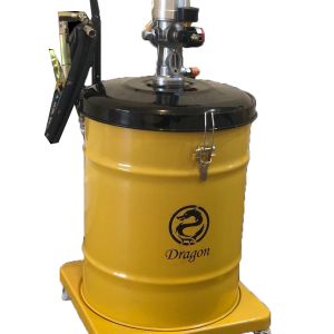 12 kg industrial pneumatic grease pump with high-pressure hose and ergonomic wheels for workshop lubrication motorscan